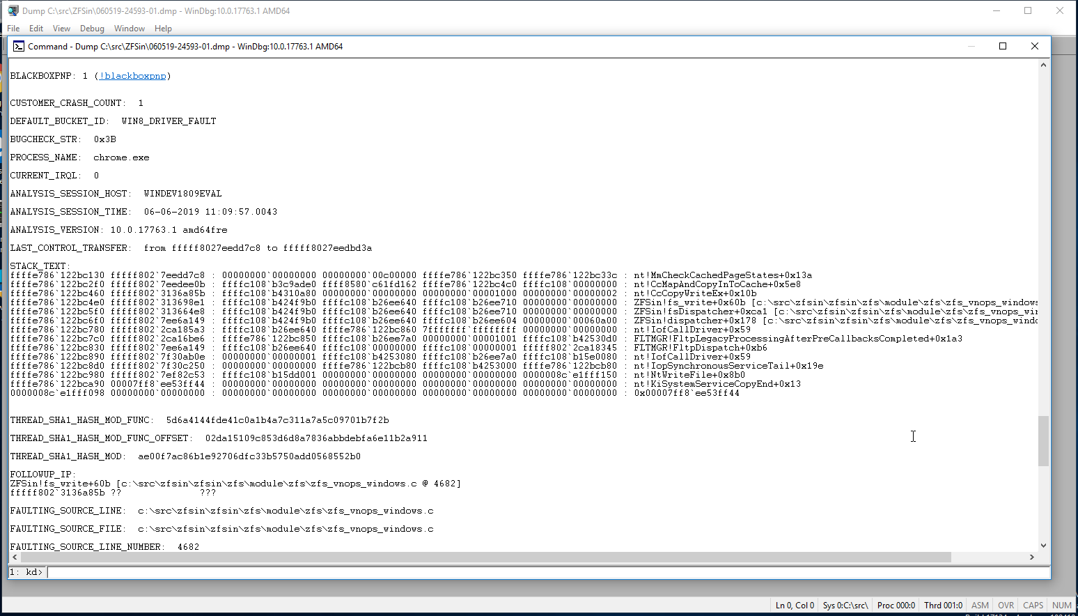 Analyze with stack