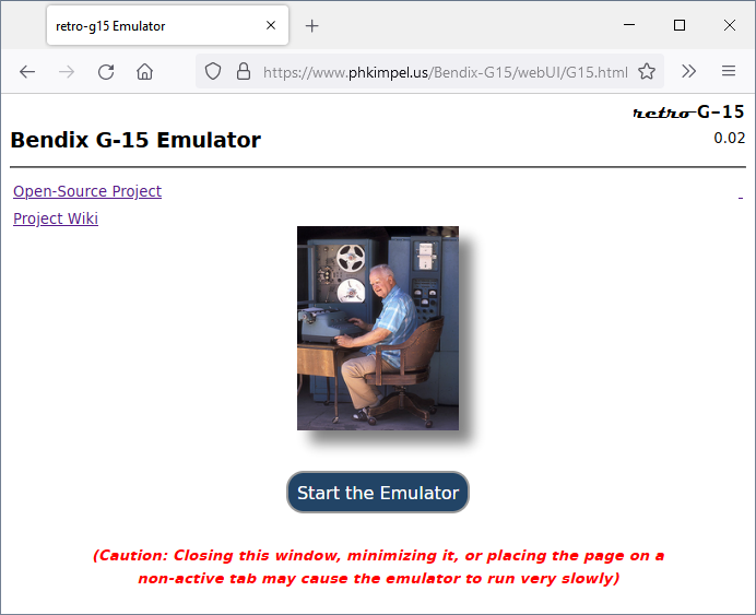 retro-g15 Emulator Home Page